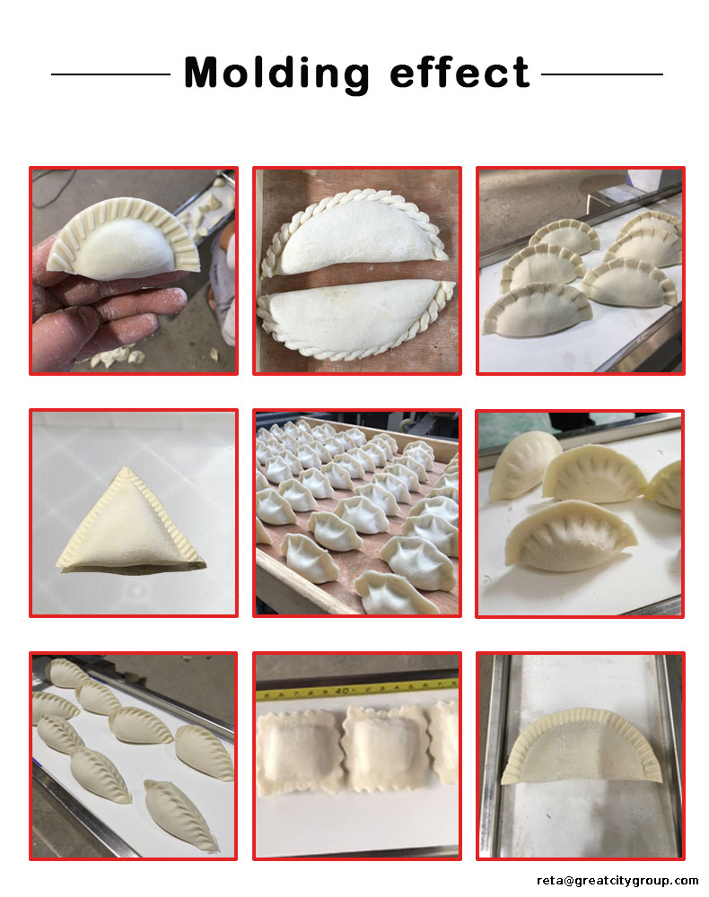 Fully Automatic tabletop Samosa Empanada Perogi China Dumpling Machine