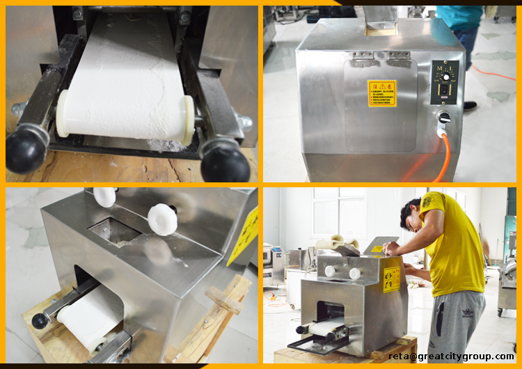 Automatic Round square dumpling wrapper making spring roll skin maker