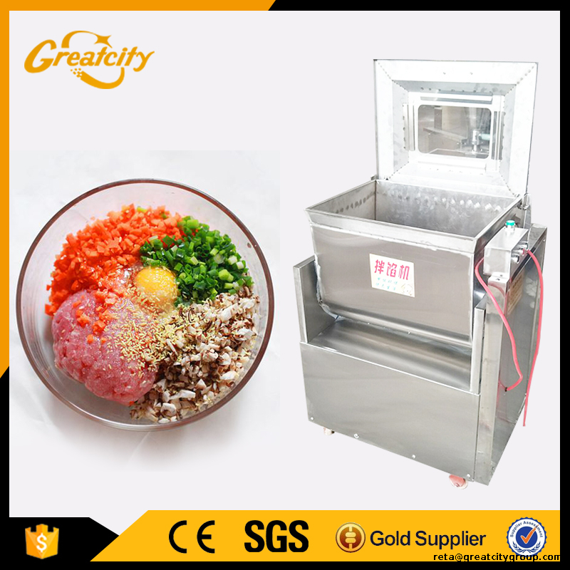 60L stainless steel bun dumpling food mixing machine sausage filling mixing machine