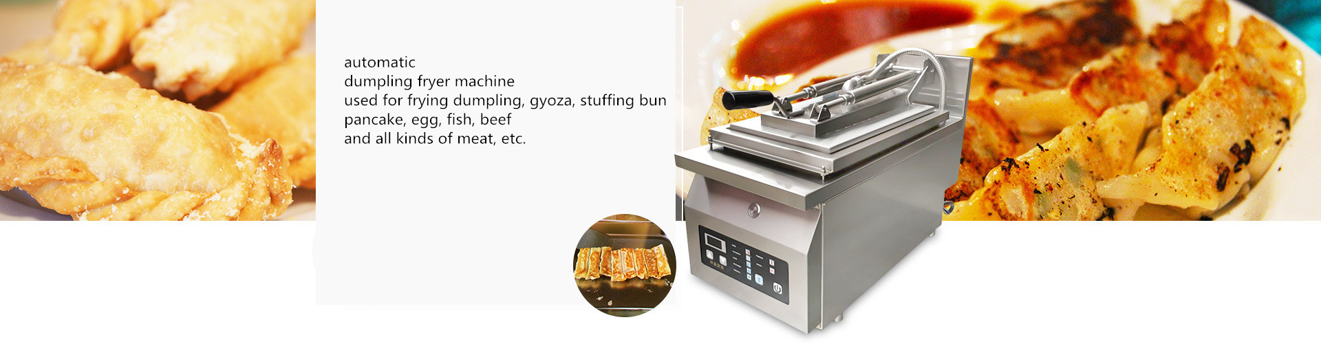 Stainless steel gyoza grill machine